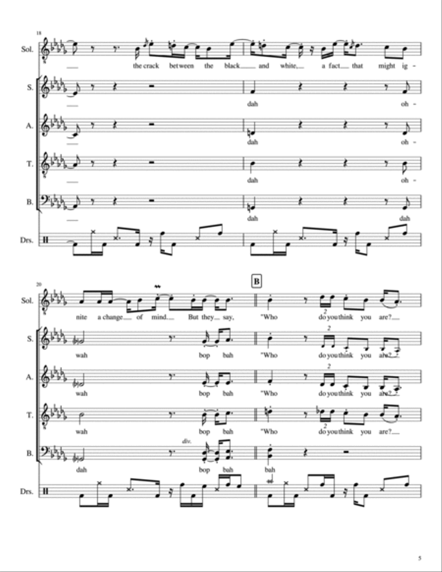 Black And White Divisi scores gallery preview page 5