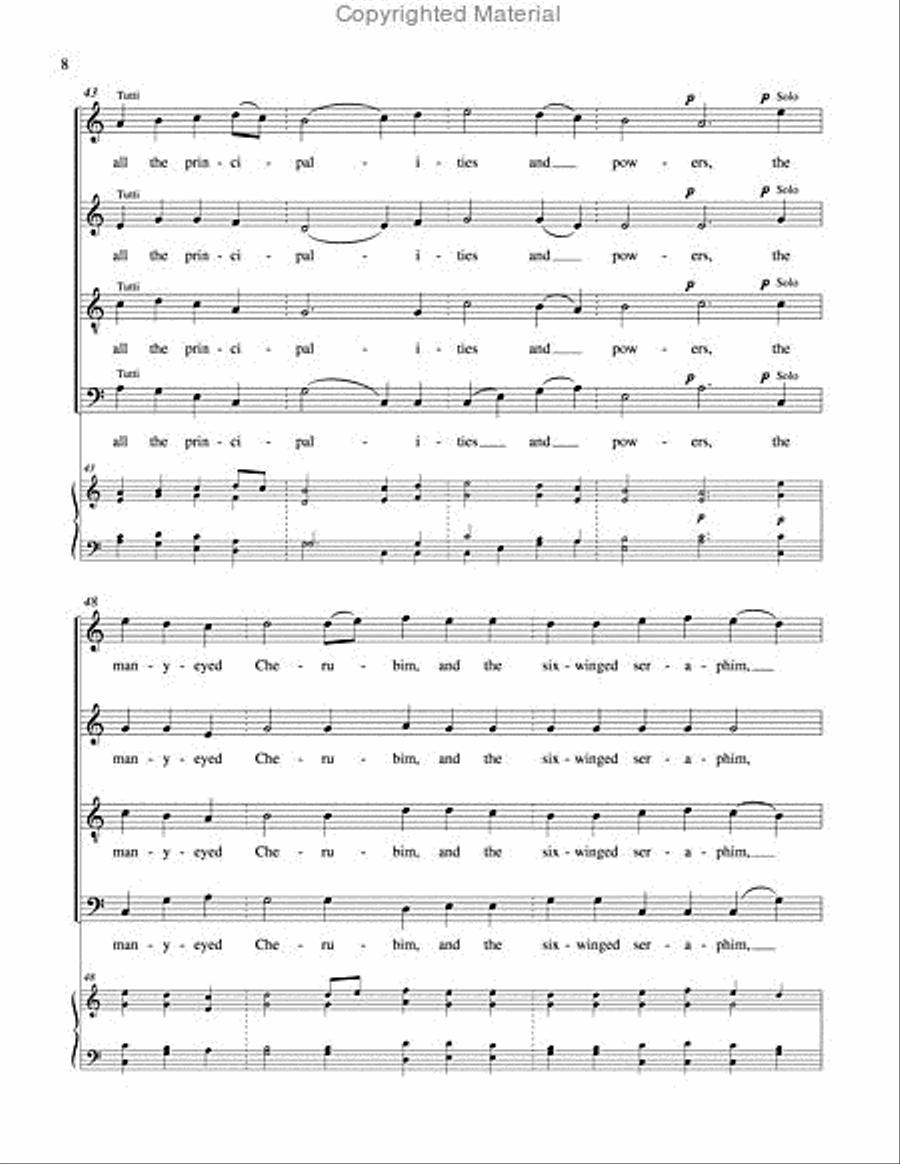Let All Mortal Flesh Keep Silent 4-Part scores gallery preview page 7