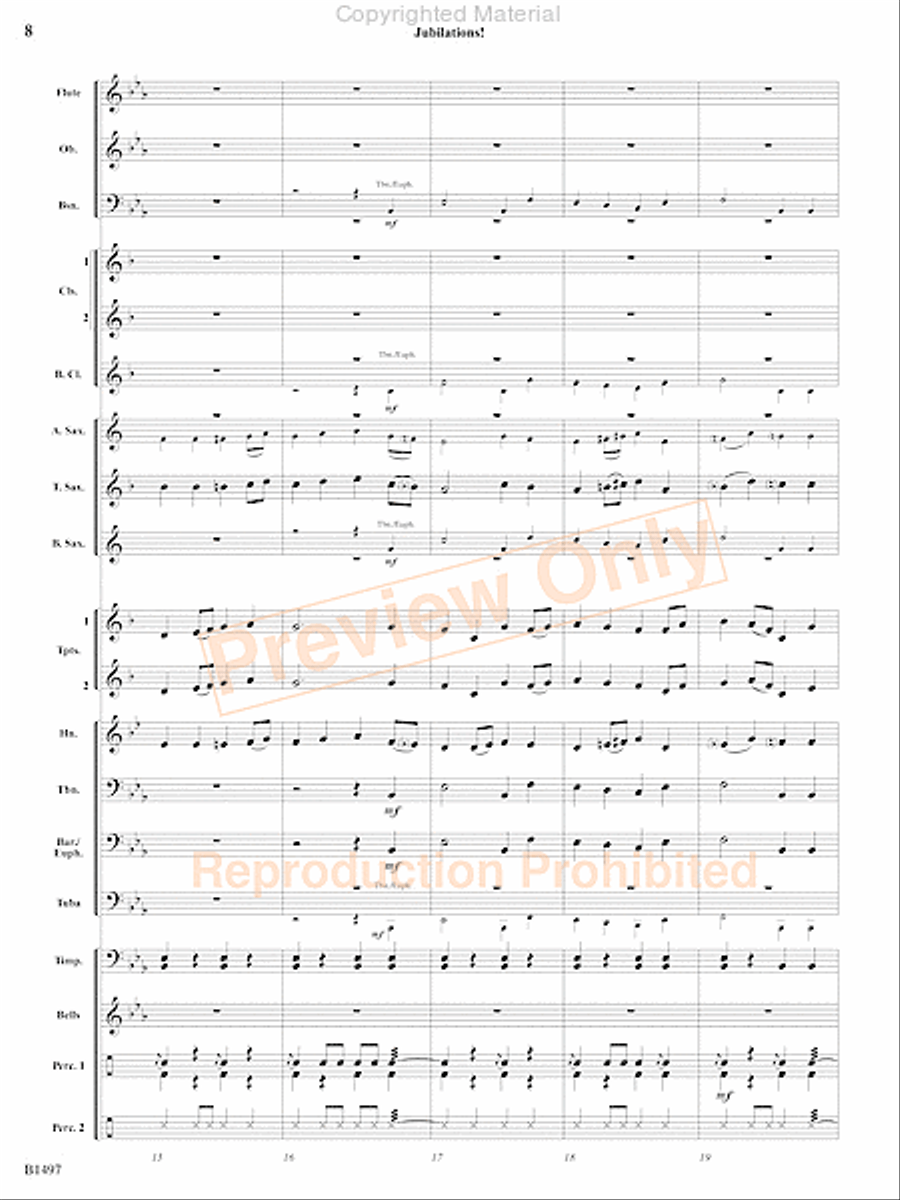 Curtain Up! Concert Band scores gallery preview page 5