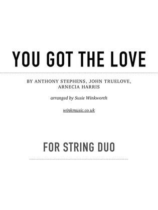 Book cover for You Got The Love