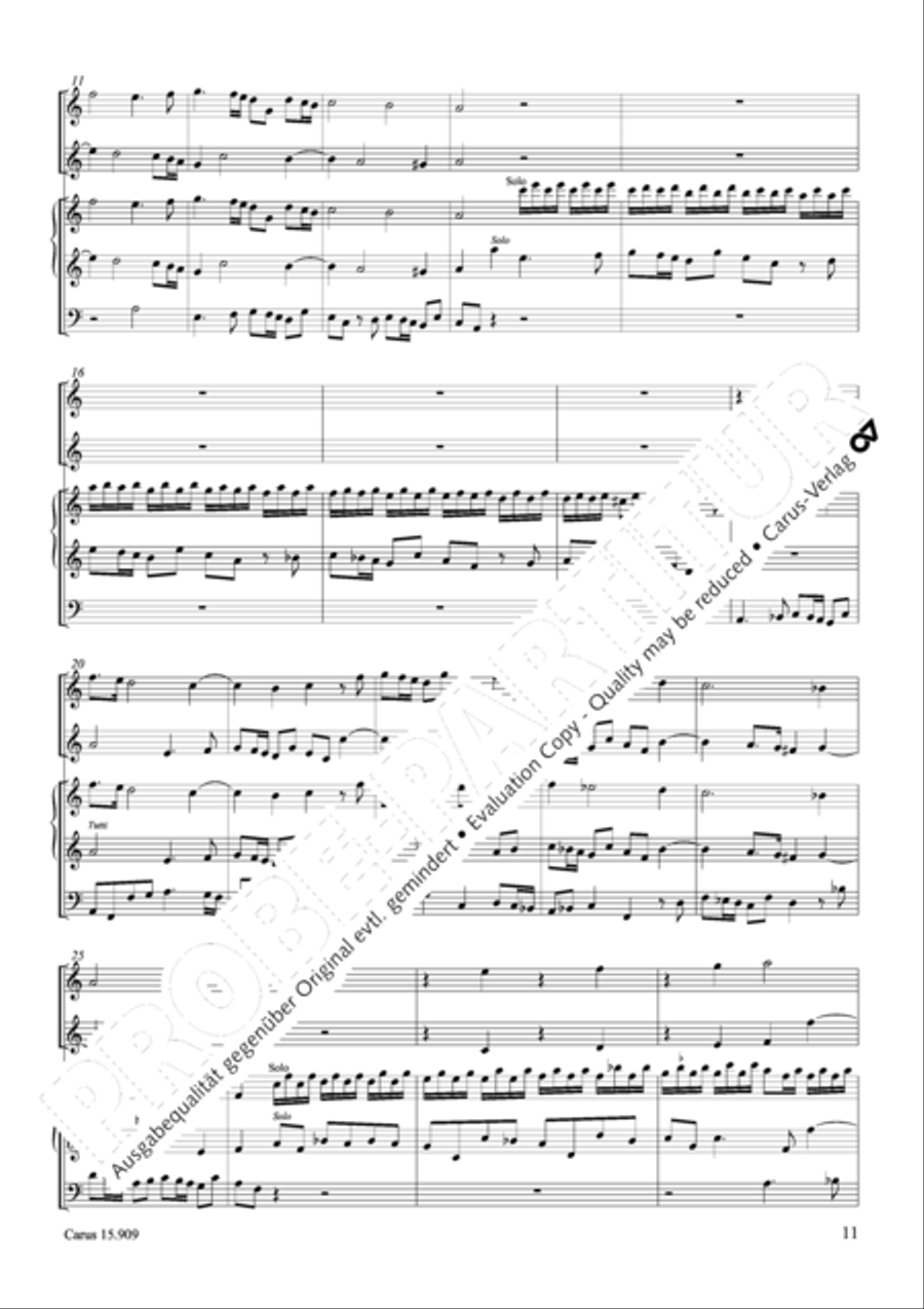 Ouverture in d Oboe scores gallery preview page 12