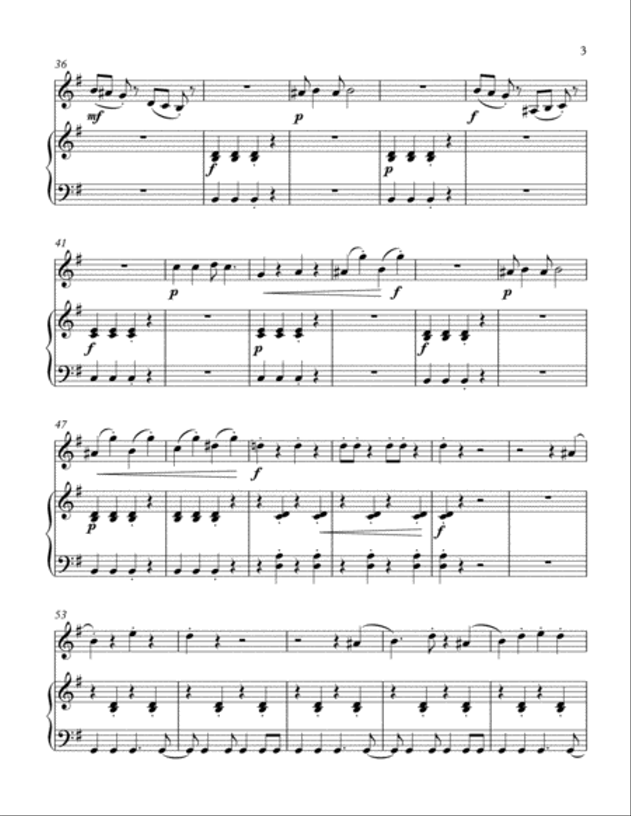 Little Pieces for Clarinet and Piano Clarinet Solo scores gallery preview page 6