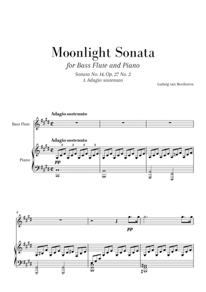 "Moonlight Sonata" for Bass Flute and Piano image number null