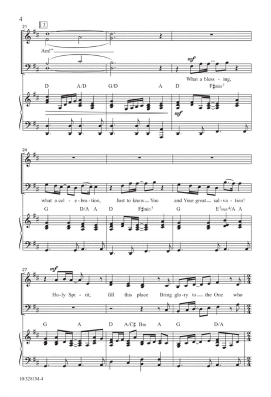 The Great I AM! SSATB scores gallery preview page 4