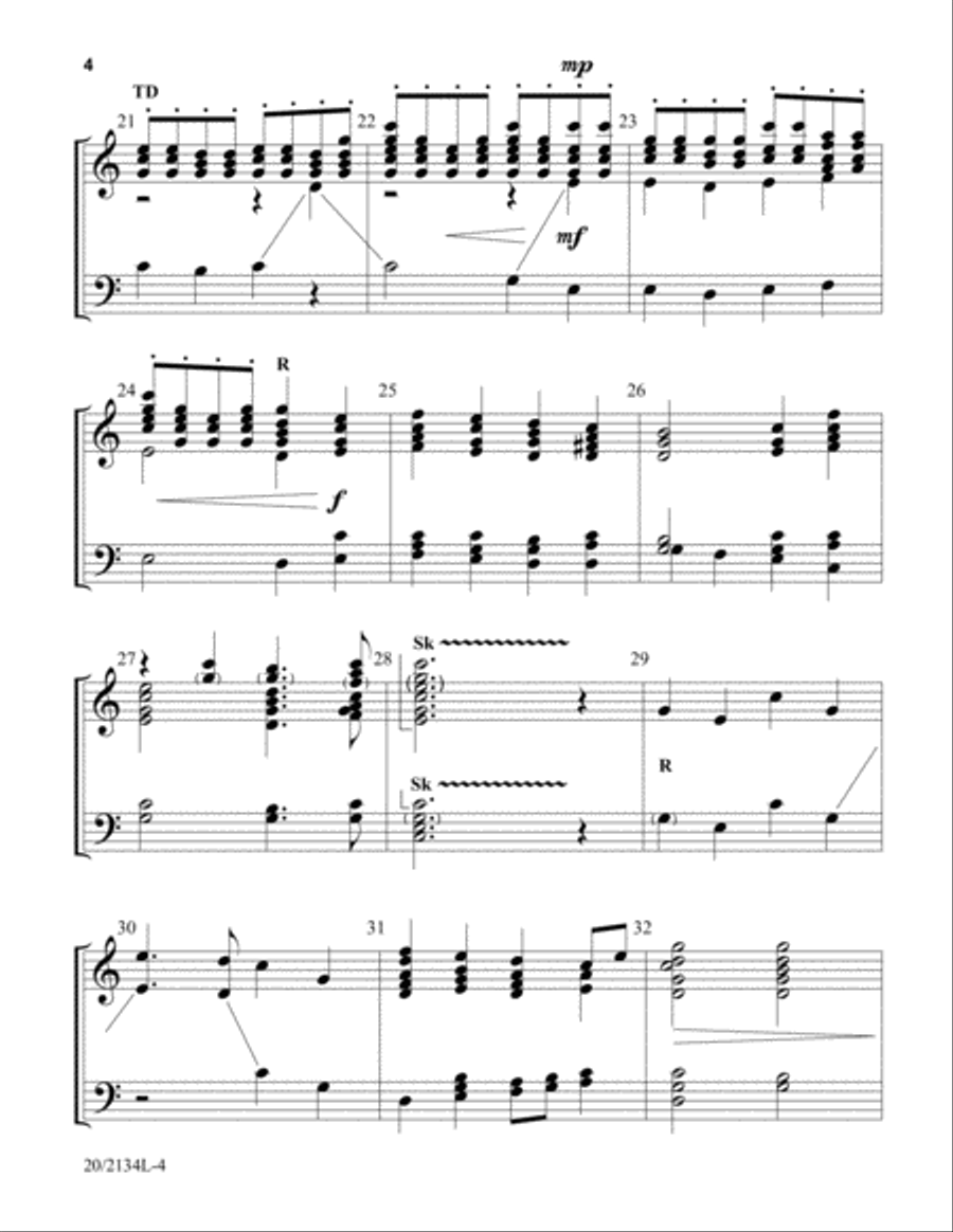 Come, Behold the Newborn King 3-Octaves scores gallery preview page 4