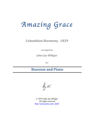 Amazing Grace for Bassoon and Piano