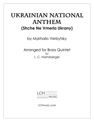 Ukrainian National Anthem for Brass Quintet
