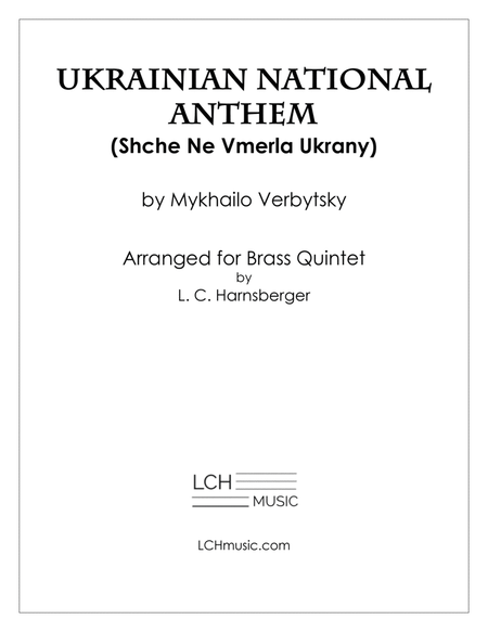 Ukrainian National Anthem for Brass Quintet image number null