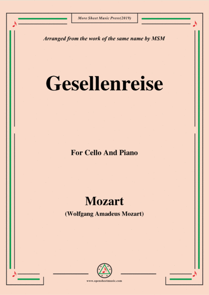 Mozart-Gesellenreise,for Cello and Piano image number null