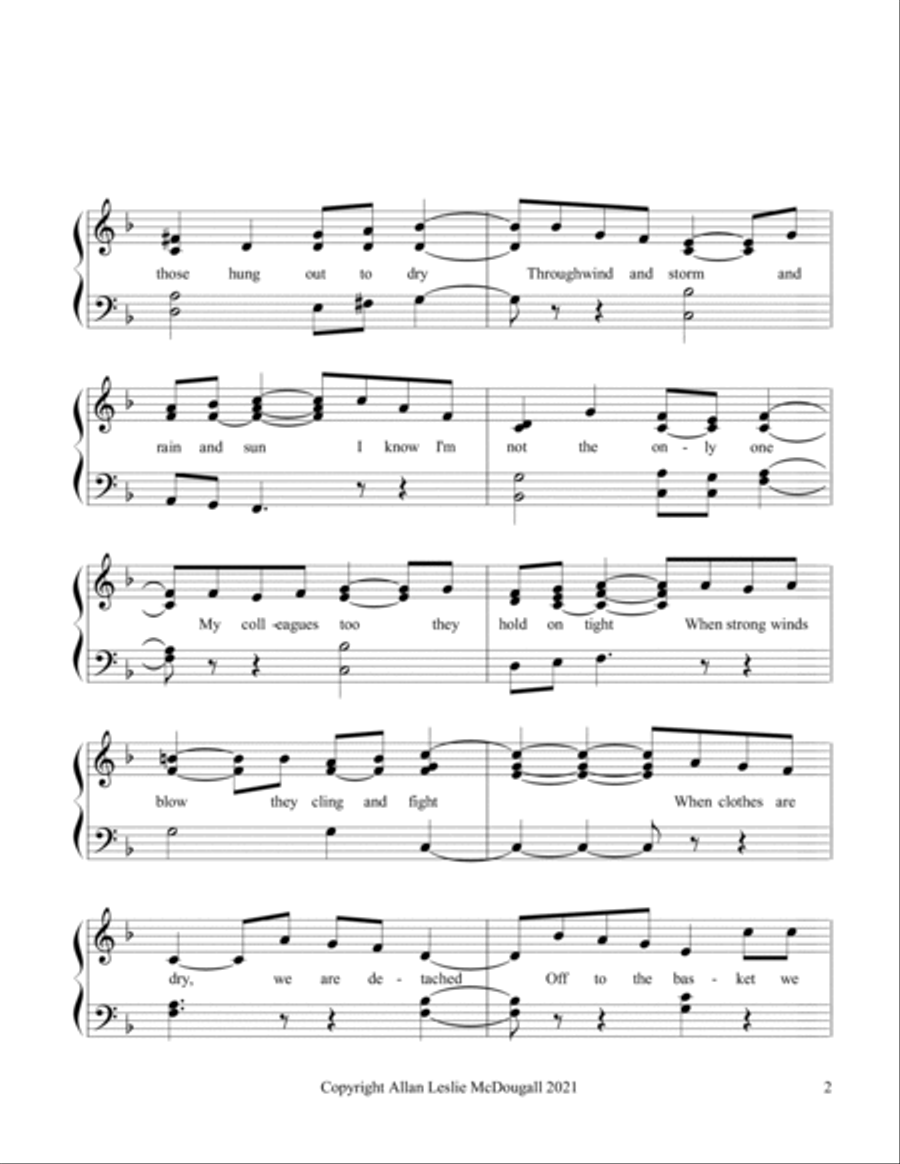 Homage to a plastic clothes peg Voice scores gallery preview page 2