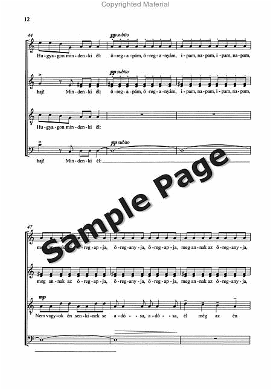 Kallai Kettos/Double Dance from Kallo 4-Part scores gallery preview page 13