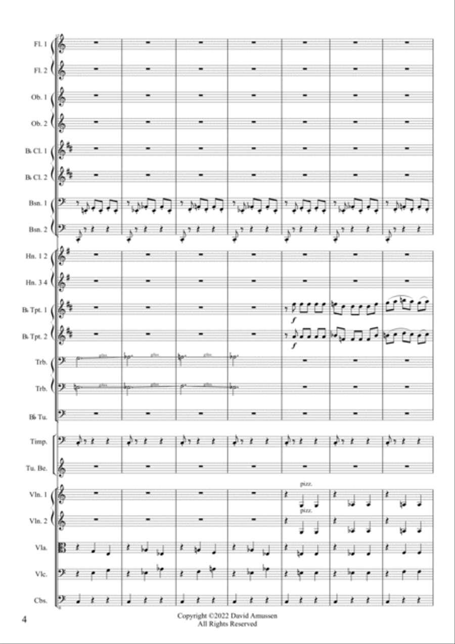 The Overture of Awareness Full Orchestra scores gallery preview page 4