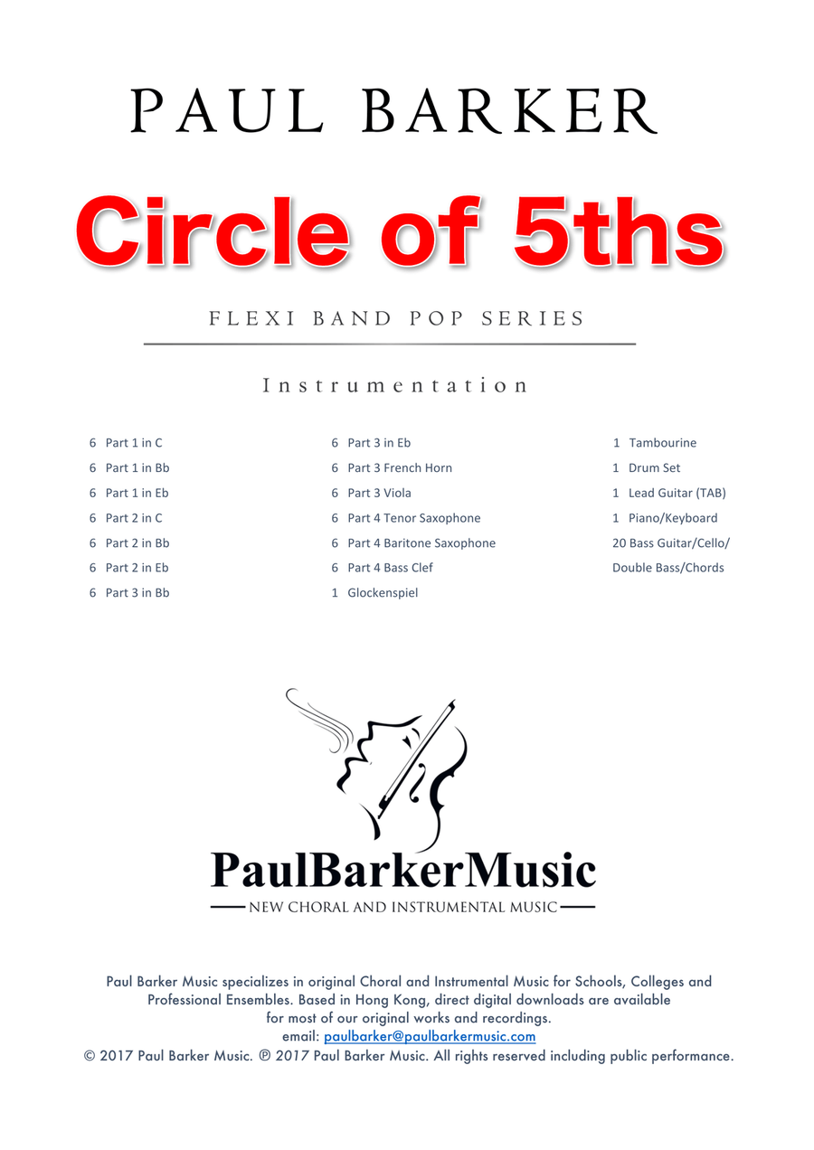 Circle of 5ths (Flexible Instrumentation) Concert Band scores gallery preview page 2