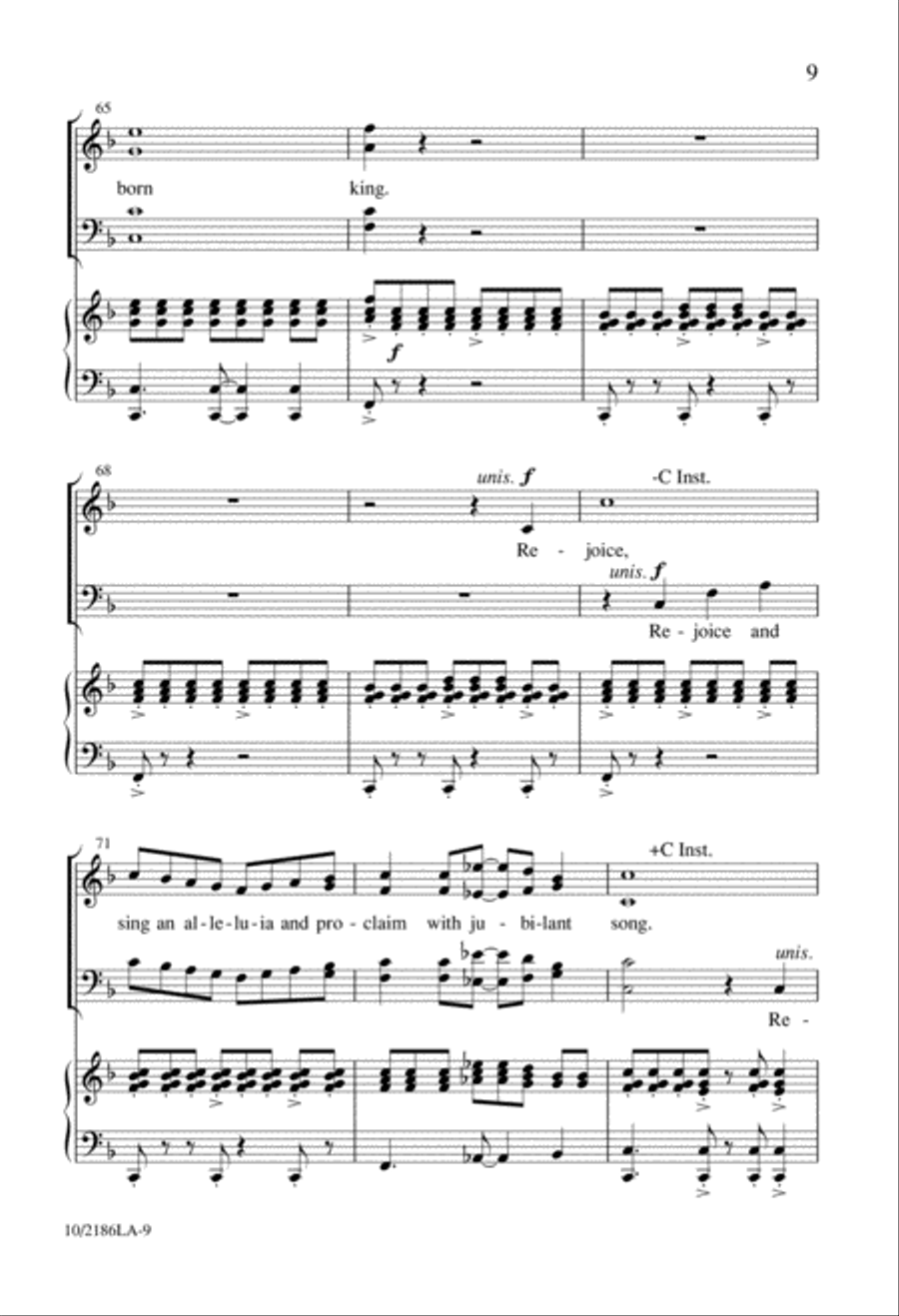 A Christmas Proclamation A Christmas Proclamation 4-Part scores gallery preview page 9