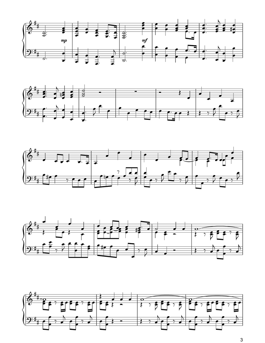 Hallelujah Chorus Piano Solo scores gallery preview page 3