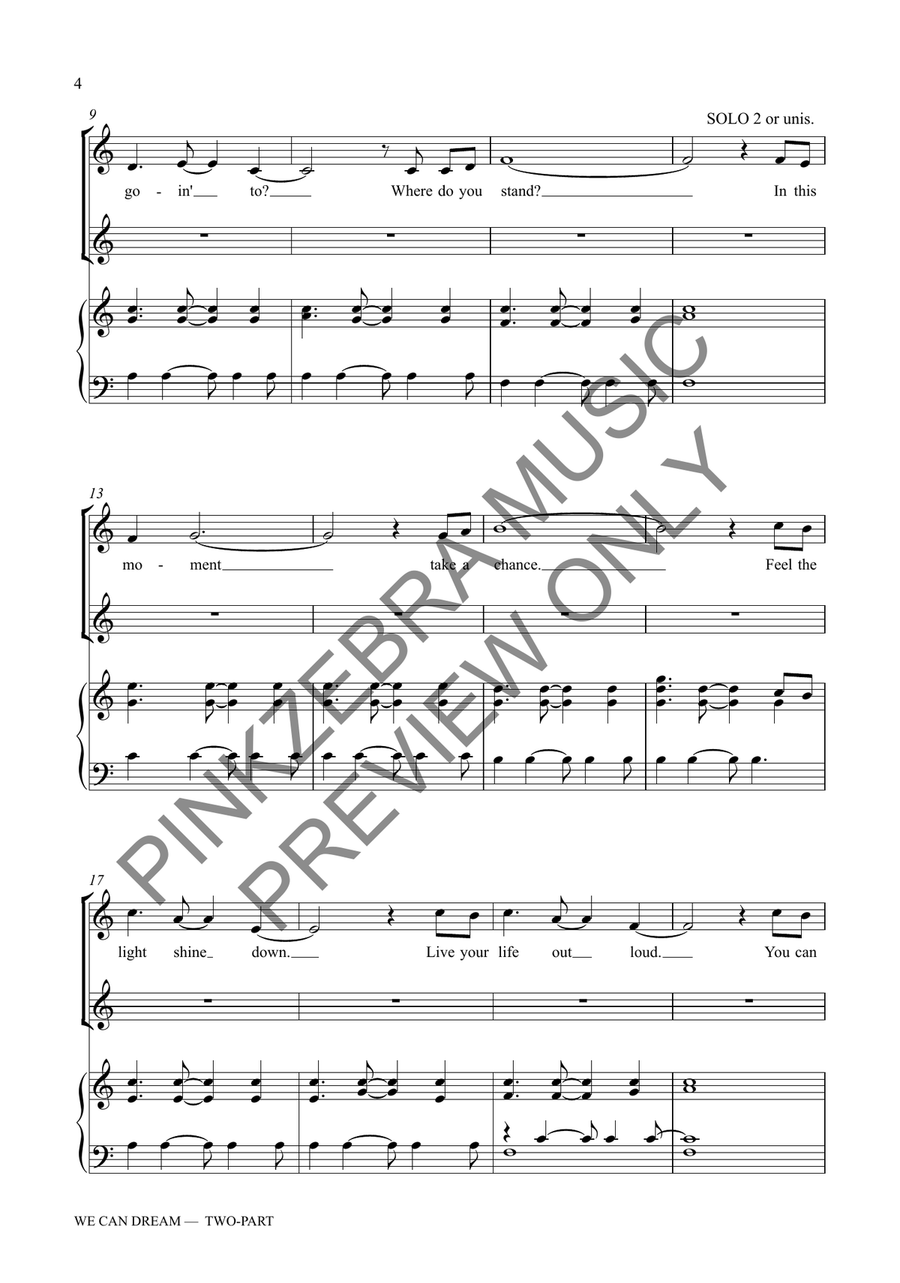 We Can Dream (TWo-Part) 2-Part scores gallery preview page 5