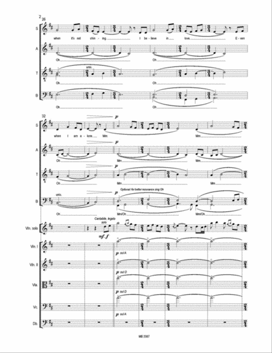 I Believe for SSATTBB Mixed Choir, Solo Violin and String Orchestra Mixed Choir scores gallery preview page 3
