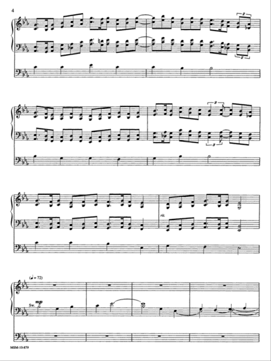 Three Hymn Improvisations Organ scores gallery preview page 3
