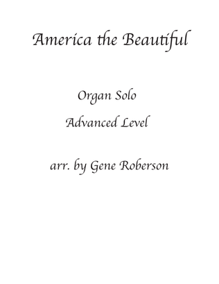 Book cover for America the Beautiful Organ Solo