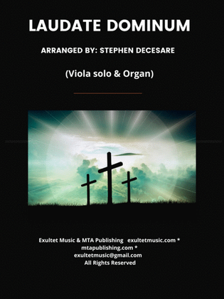 Book cover for Laudate Dominum (Viola solo - Organ Accompaniment)