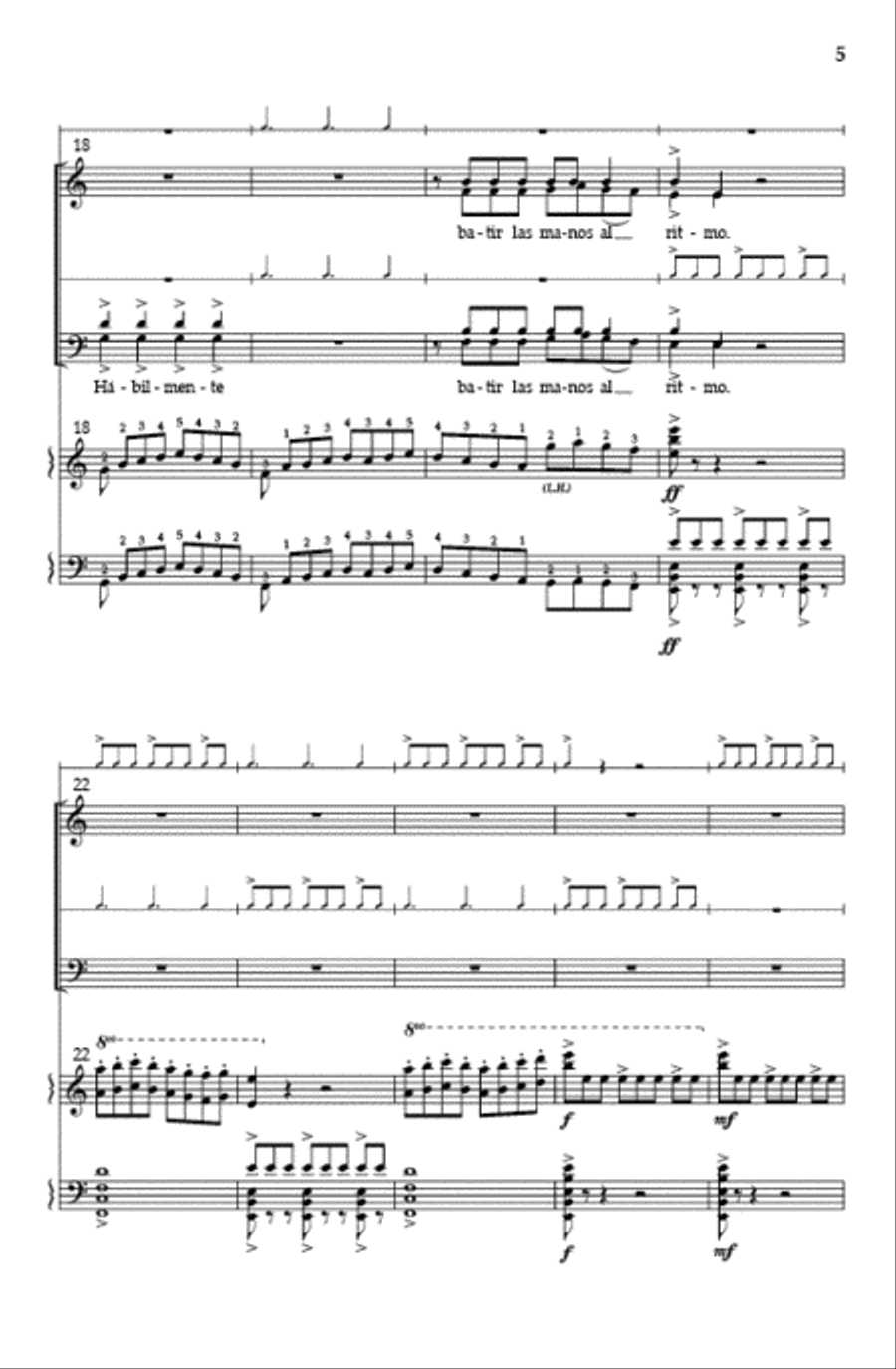 Ritmo (SATB) Ritmo (SATB) 4-Part scores gallery preview page 4
