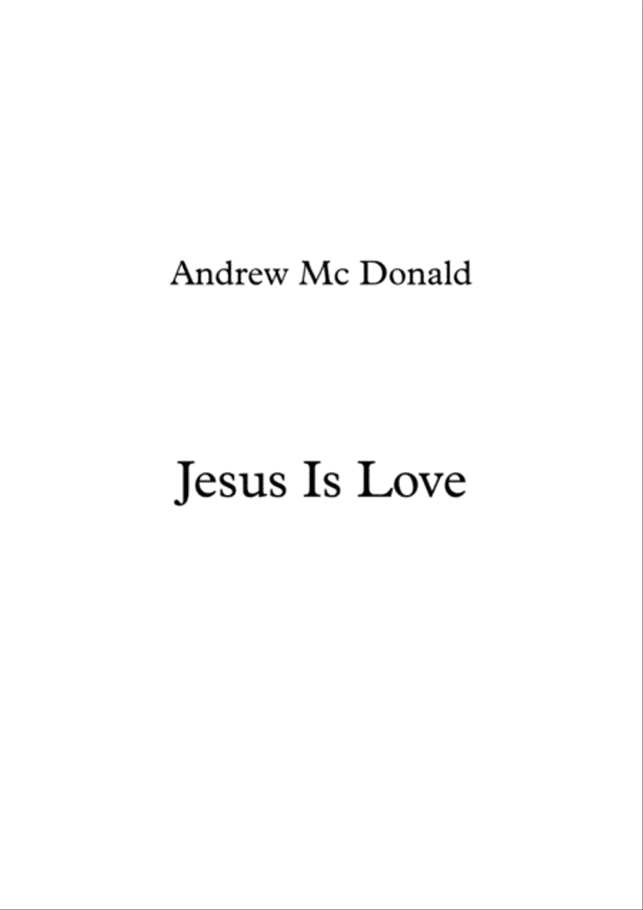 Jesus Is Love Voice scores gallery preview page 1