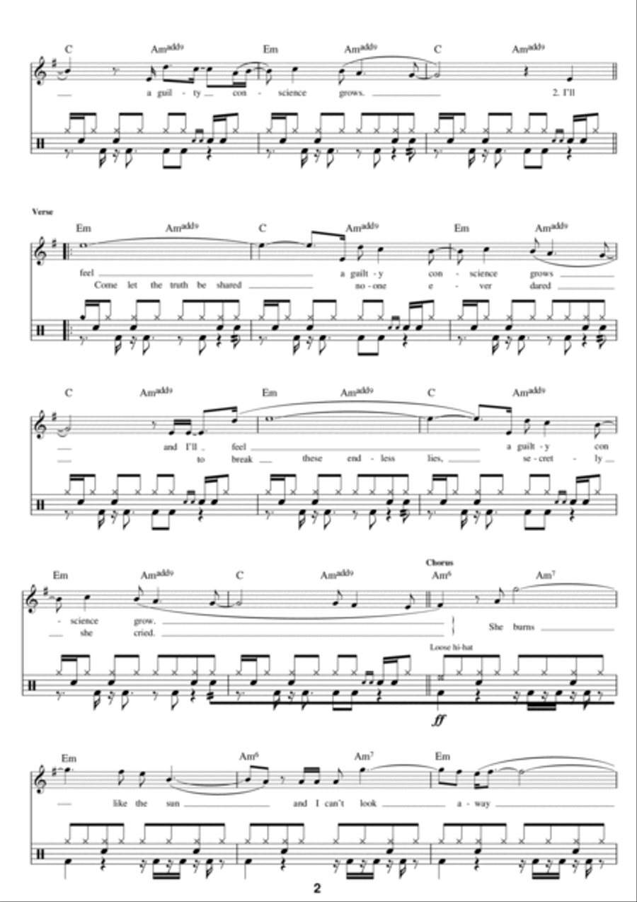 Sunburn Piano scores gallery preview page 2