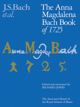 Book cover for The Anna Magdalena Bach Book of 1725