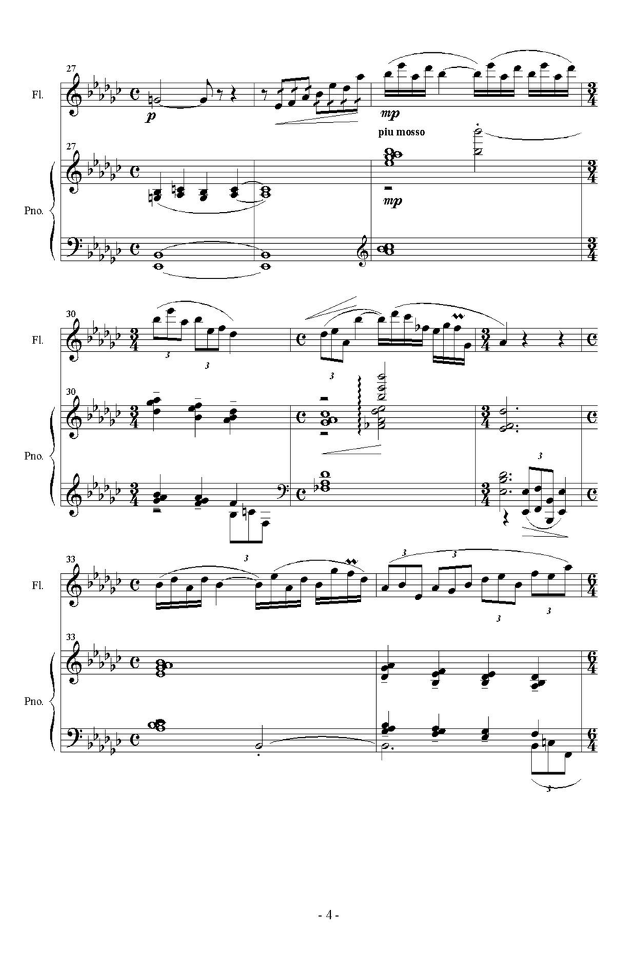Two Legends of the Finnish-Karelian National Epic KALEVALA Flute Solo scores gallery preview page 5
