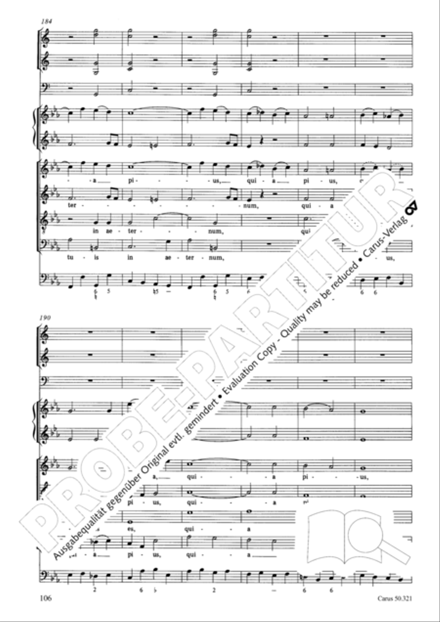 Requiem in C minor 4-Part scores gallery preview page 112