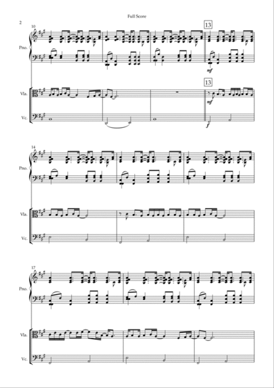 Wonderwall Wonderwall Piano Trio scores gallery preview page 2