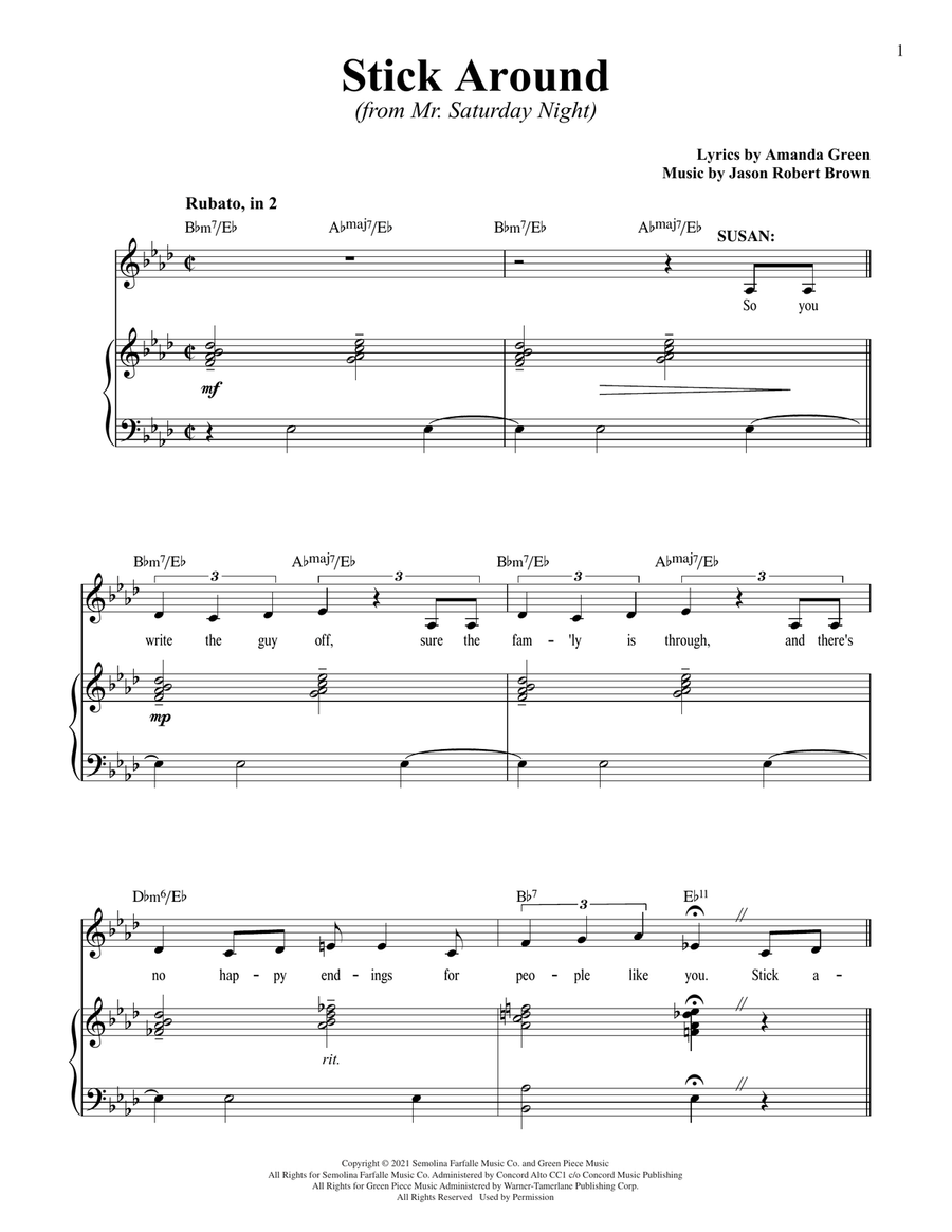Stick Around (from Mr. Saturday Night)