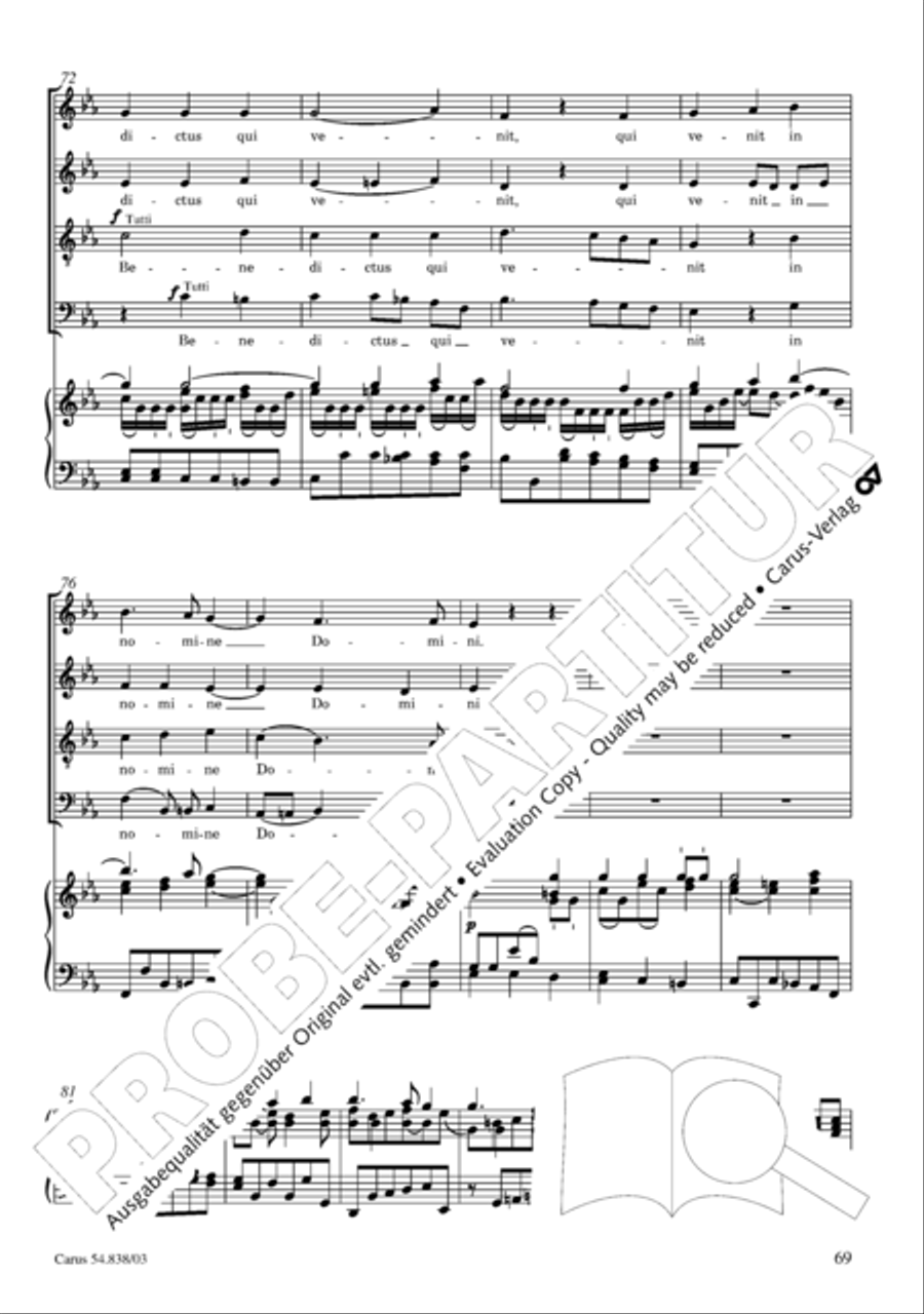 Requiem in B 4-Part scores gallery preview page 74