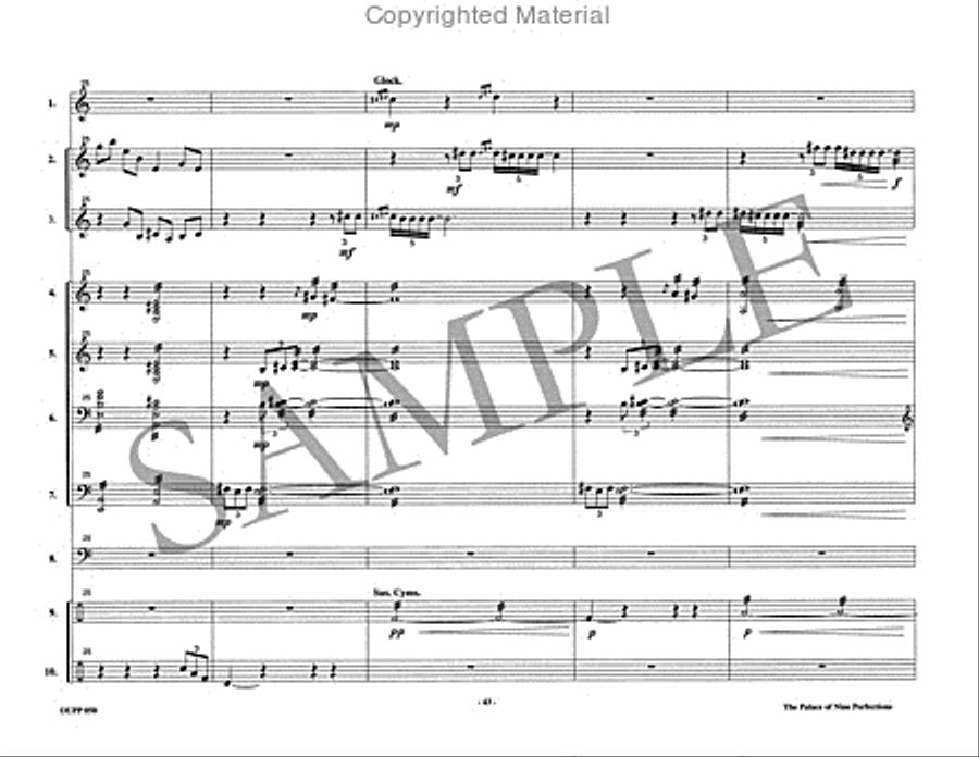 The Palace of Nine Perfections Percussion Ensemble scores gallery preview page 13