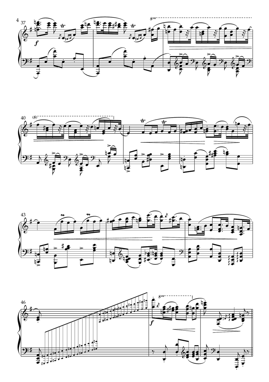 F Chopin's Famous Heroic Polonaise Op 53- Simplified Version- Solo Piano Piano Method scores gallery preview page 5