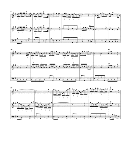 Trio sonata QV deest for 2 flutes and continuo in G major