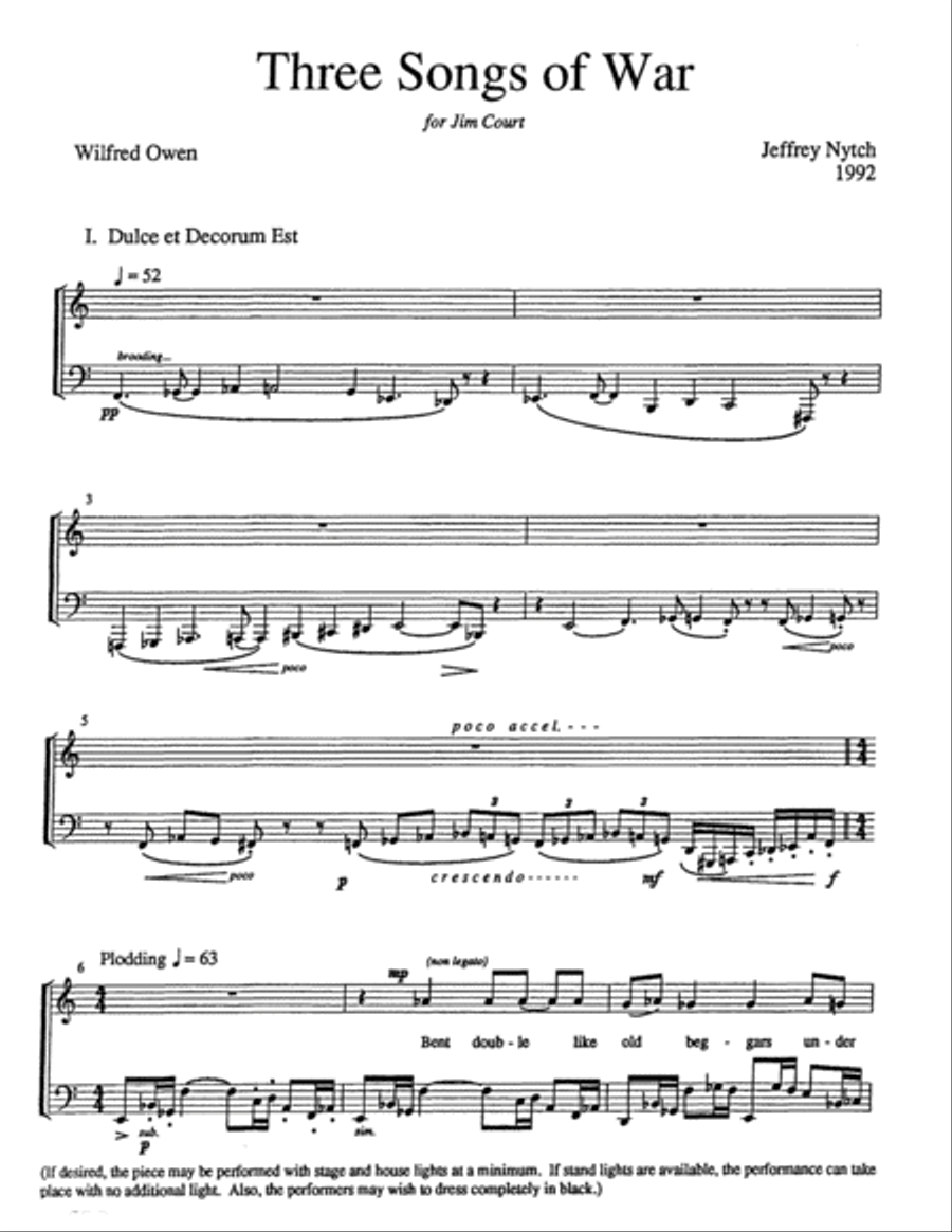 Three Songs of War Tuba scores gallery preview page 4