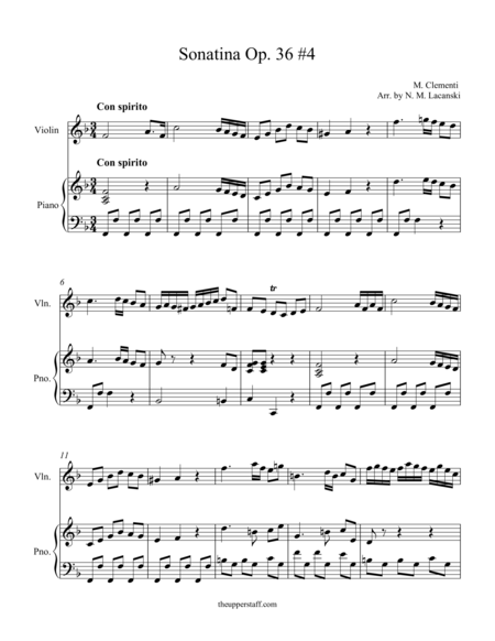 Sonatina Op. 36 #4