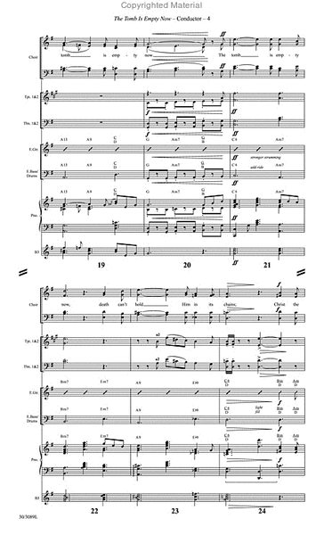 The Tomb Is Empty Now - Brass and Rhythm Score and Parts image number null