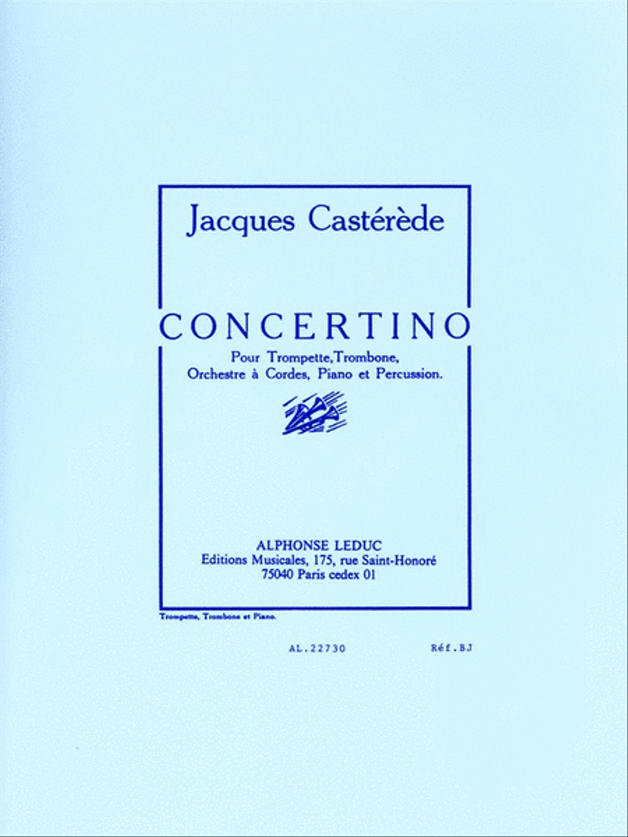 Concertino For Trumpet, Trombone, String Orchestra, Piano And Percu String Orchestra scores gallery preview page 1