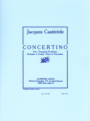 Book cover for Concertino For Trumpet, Trombone, String Orchestra, Piano And Percu