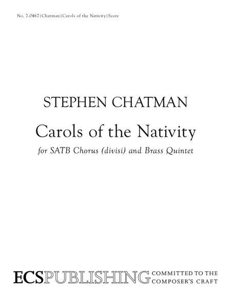 Carols of the Nativity - Full Score