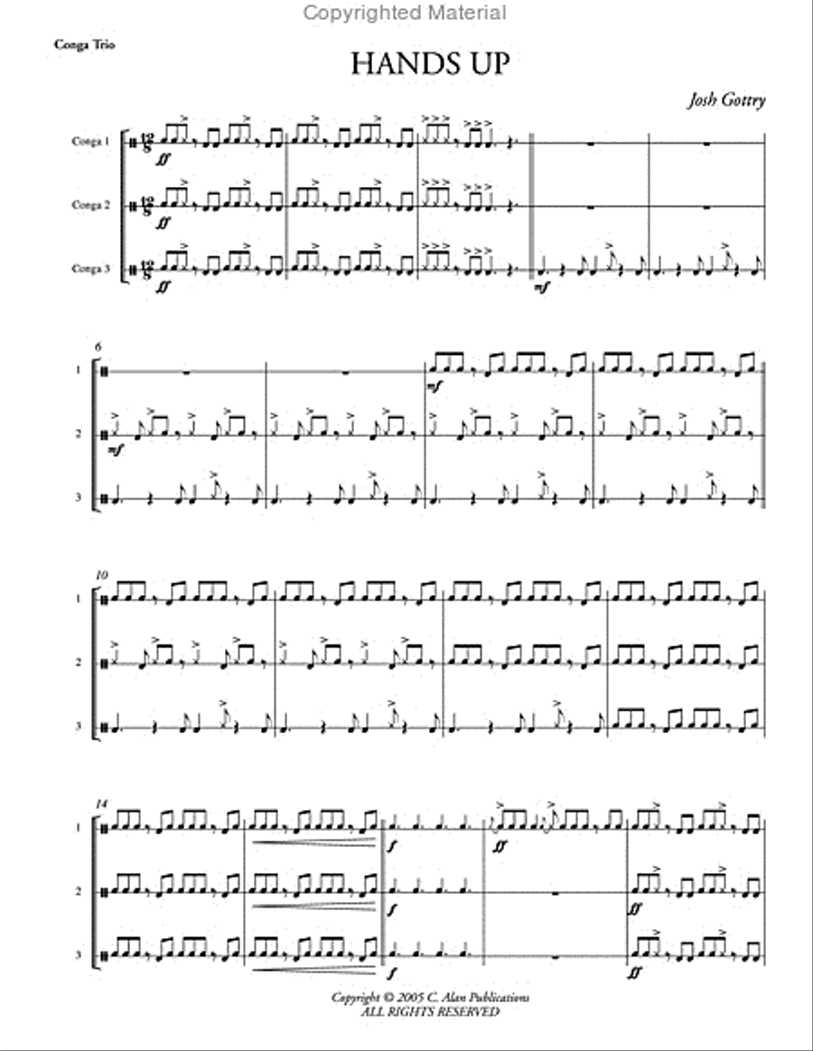 Hands Up Percussion Ensemble scores gallery preview page 2