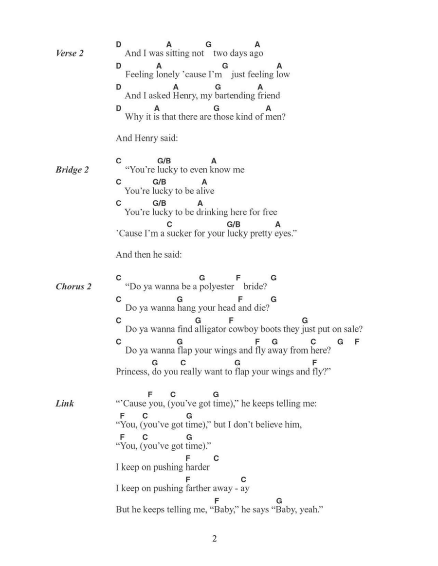 Polyester Bride Polyester Bride Acoustic Guitar scores gallery preview page 2