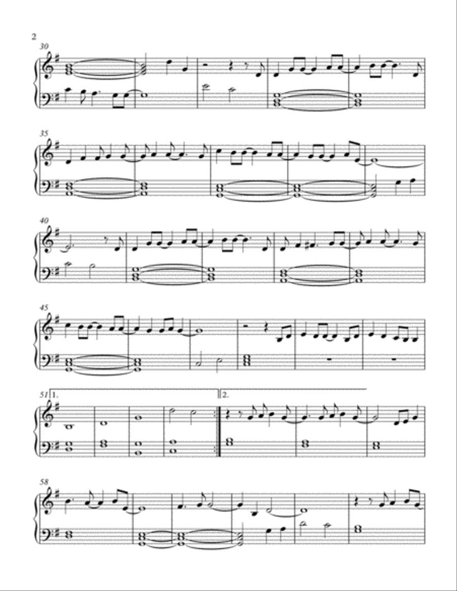 A Million Dreams Piano Solo scores gallery preview page 2