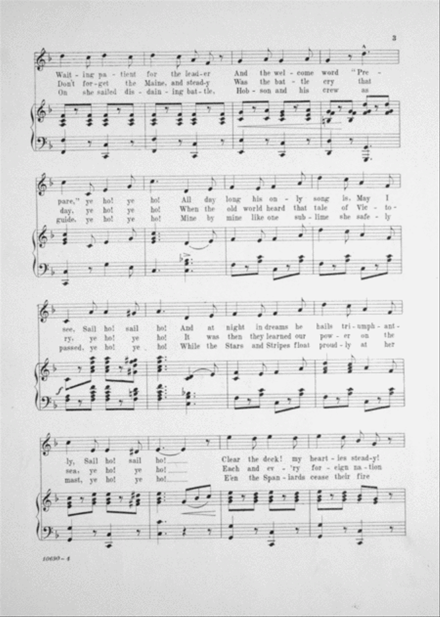Uncle Sammy's Navy, or, The Boys in Blue Voice scores gallery preview page 3