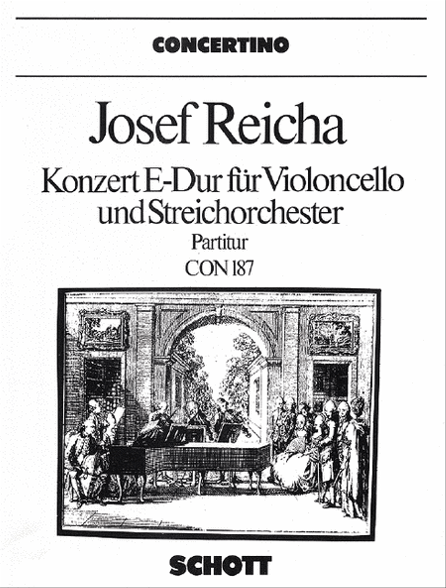 Cello Concerto E Major Chamber Orchestra scores gallery preview page 1