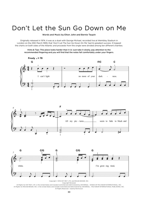 Book cover for Don't Let The Sun Go Down On Me