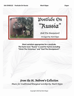 Postlude On "Russia" (God The Omnipotent) StA OV00122