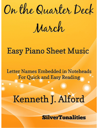 On the Quarter Deck March Easy Piano Sheet Music